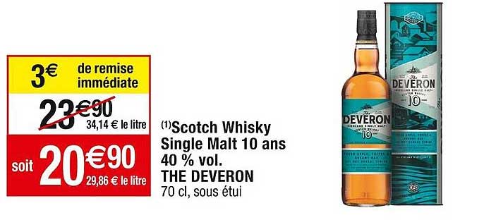 scotch whisky single malt 10 ans 40% vol. the deveron