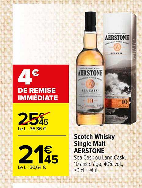 scotch whisky single malt aerstone