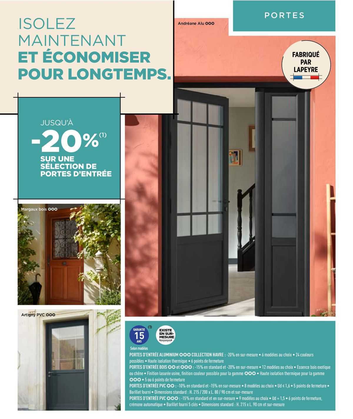 sélection de portes d'entrée