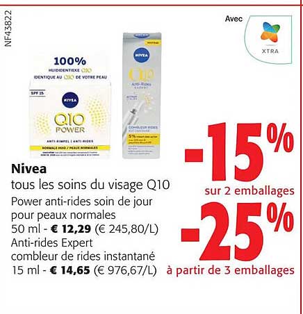 soin du visage q10 power anti-rides soin de jour pour peaux normales, anti-rides expert combleur de rides instantané nivea