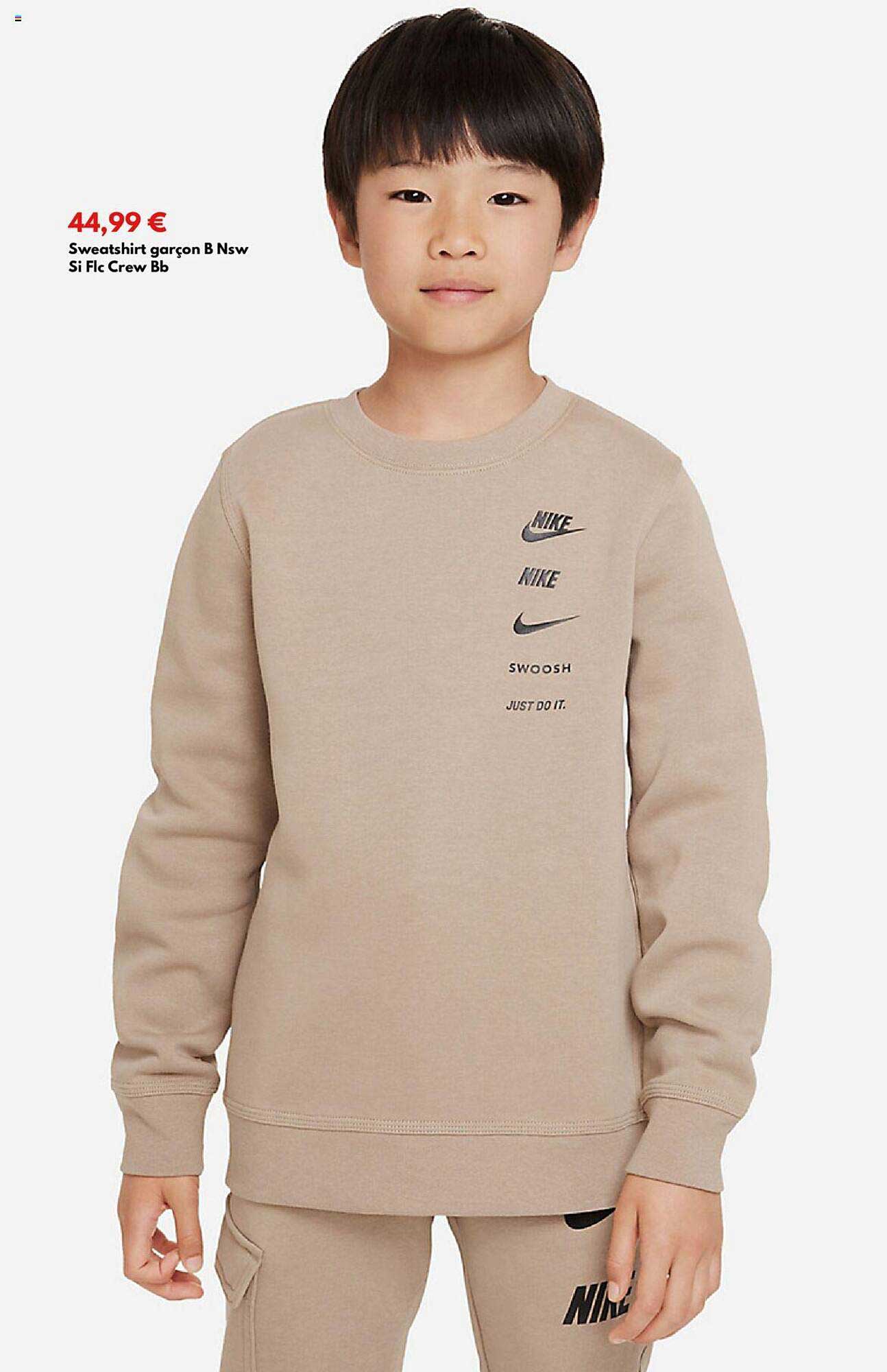 sweatshirt garçon b nsw si flc crew bb