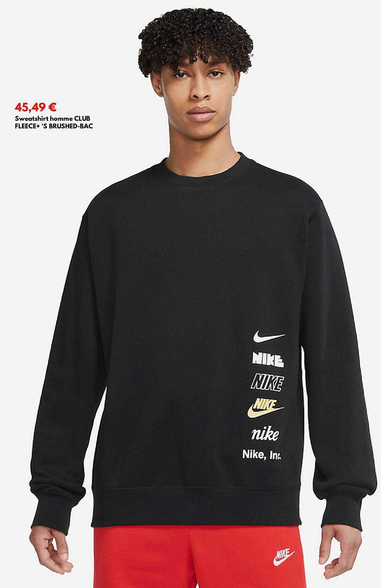 sweatshirt homme club fleece+ 's brushed-bac