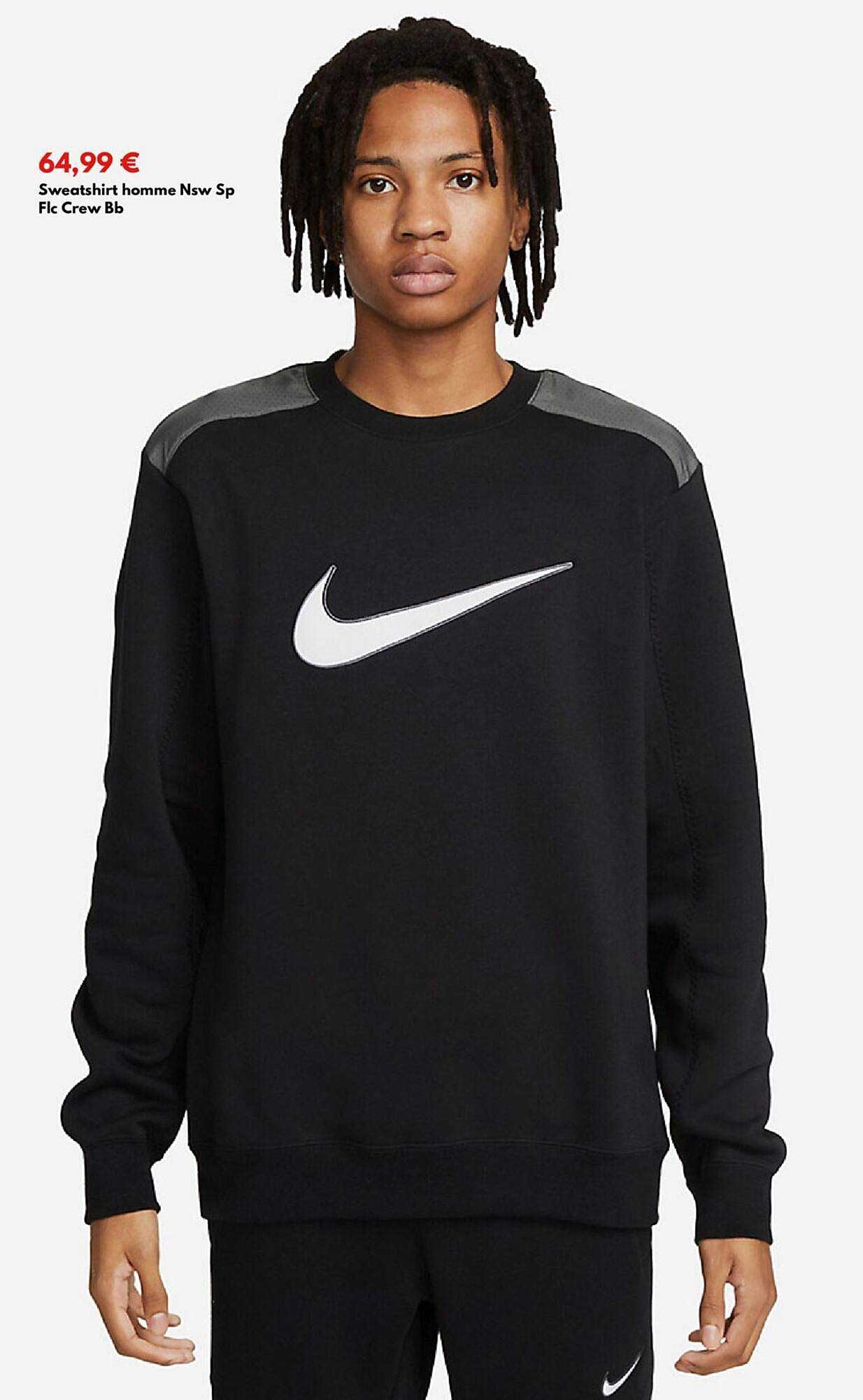 sweatshirt homme new nsw sp flc crew bb