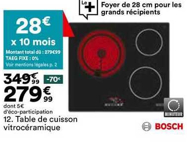 Table De Cuisson Vitrocéramique Bosch