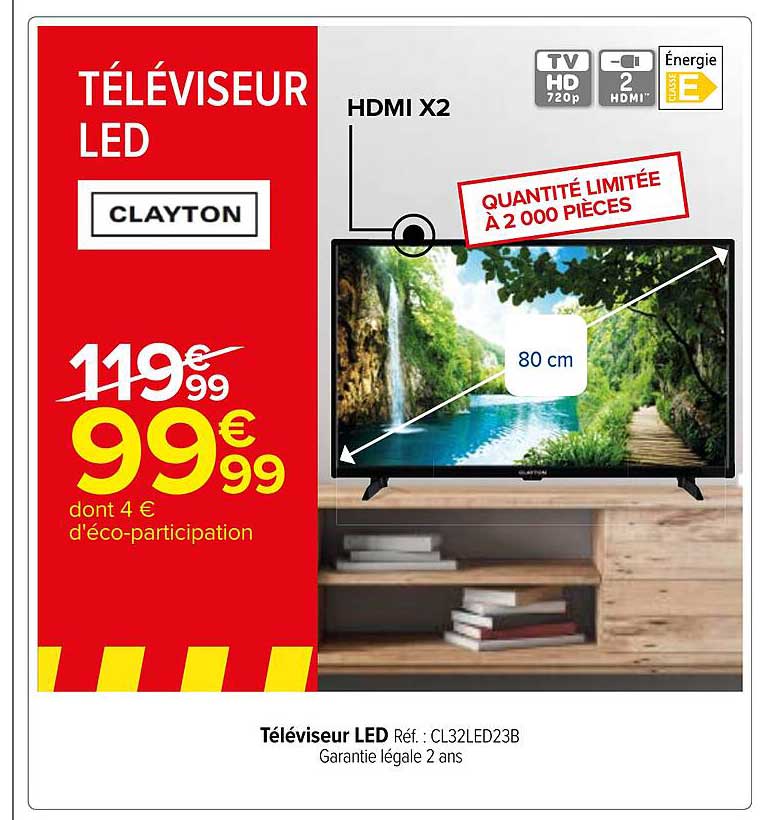 Téléviseur Led Clayton