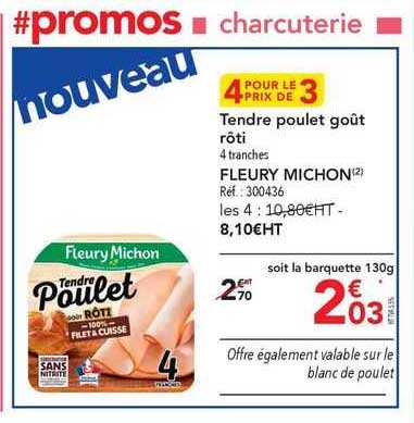 tendre poulet goût rôti fleury michon