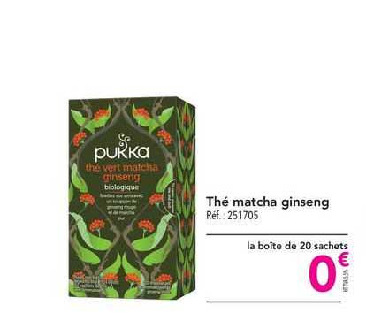 thé matcha ginseng