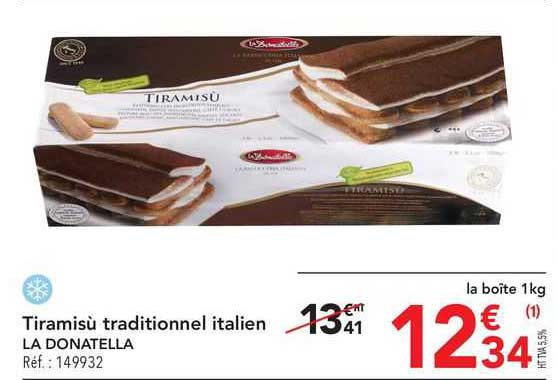 Tiramisù Traditionnel Italien La Donatella