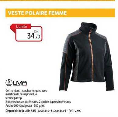 veste polaire femme lma