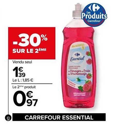 Vinaigre De Fruits Carrefour Essential
