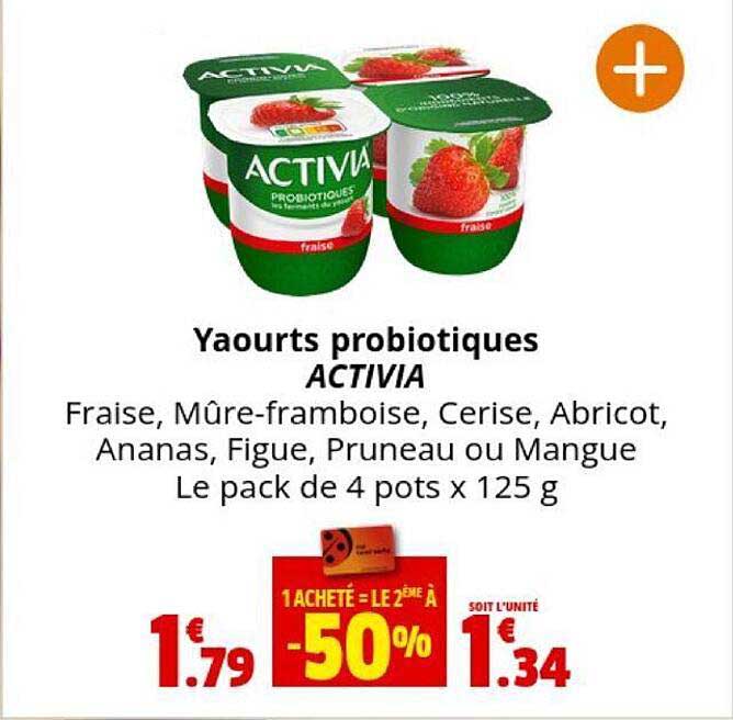 Yaourt Probiotiques Activia