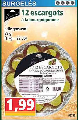 12 escargots à la bourguignonne gourmet