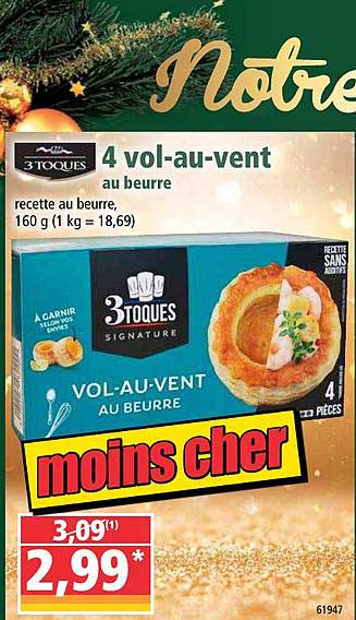 4 vol-au-vent 3toques
