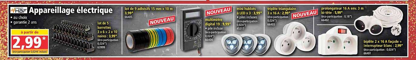 appareillage électrique