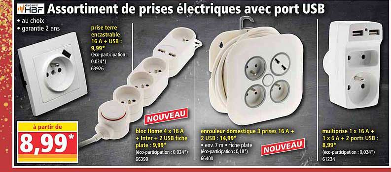 Assortiment De Prises électriques Avec Port Usb Groupe Hbf