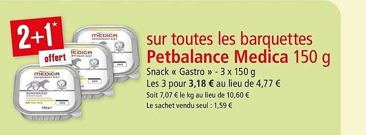 barquettes petbalance medica 150 g