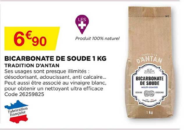 Bicarbonate De Soude 1 Kg Tradition D'antan