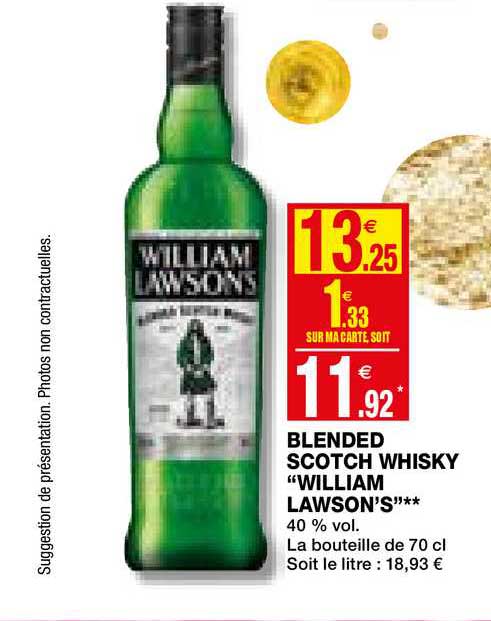 blended scotch whisky "wiliam lawson's"