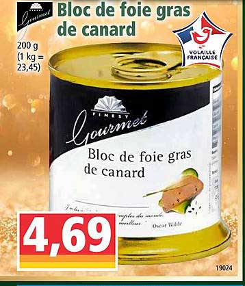 Bloc De Foie Gras De Canard Gourmet