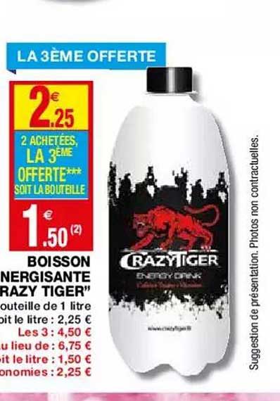 boisson énergisante "crazy tiger"