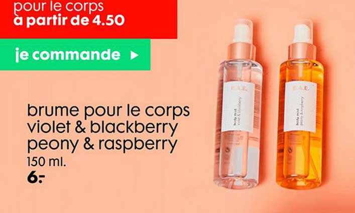 brume pour le corps violet & blackberry peony & raspberry