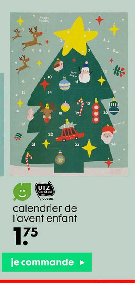 calendrier de l'avent enfant