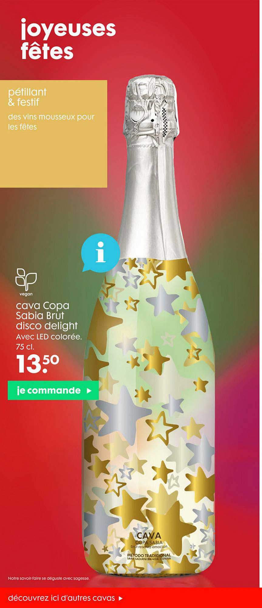 cava copa sable brut disco delight