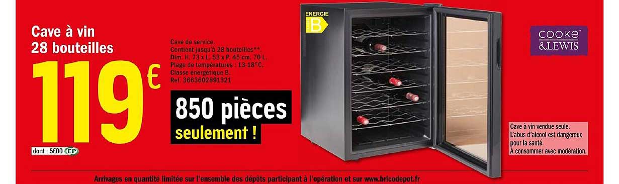 Cave à Vin 28 Bouteilles