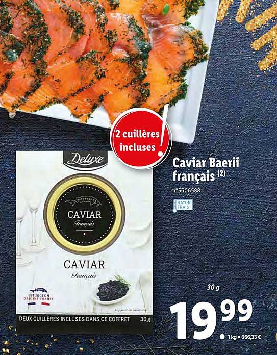 caviar baerii français
