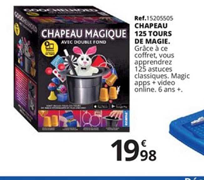 chapeau 125 tours de magie
