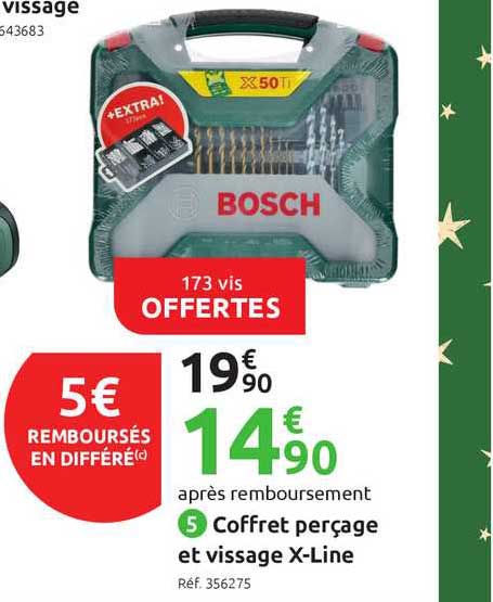 Coffret Perçage Et Vissage X Line Bosch