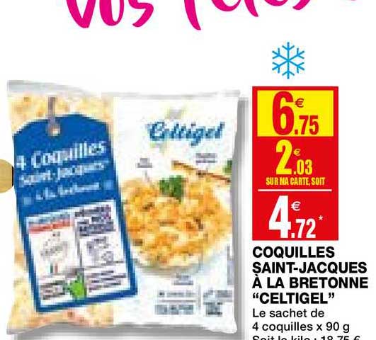 coquilles saint jacques à la bretonne "celtigel"