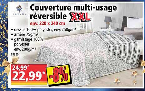 couverture multi usage réversible xxl
