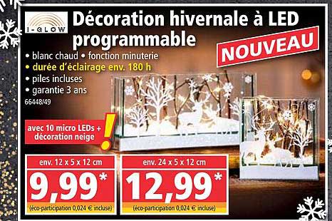 décoration hivernale à led programmable