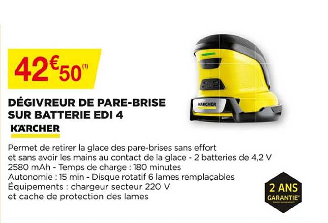 dégivreurs de pare brise sur batterie edi 4 kärcher