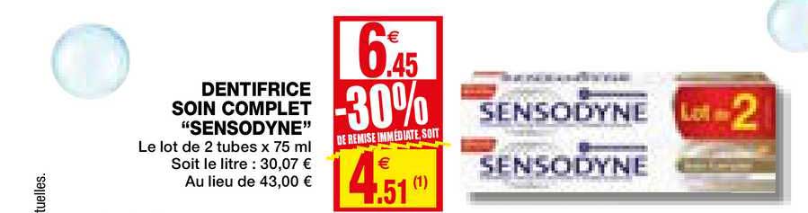 Dentifrice Soins Complet "sensodyne"