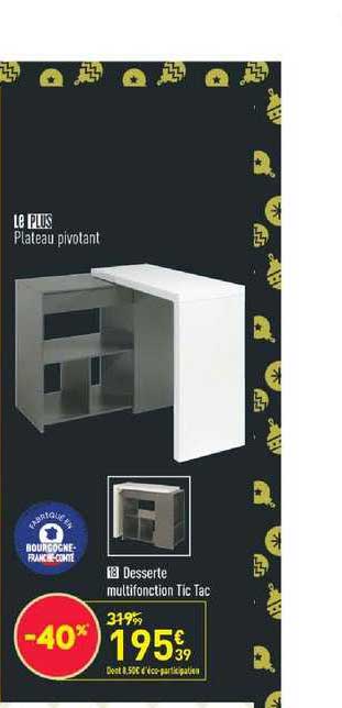 desserte multifonction tic tac