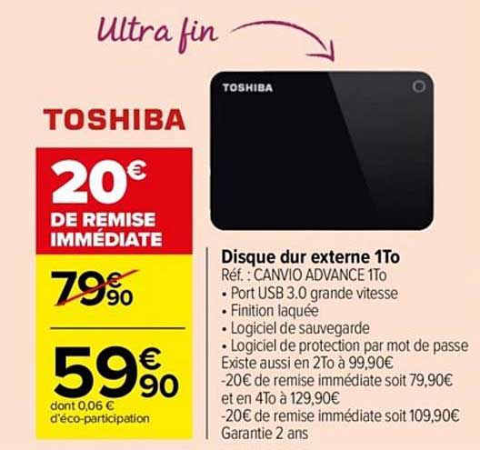 disque dur externe 1to toshiba