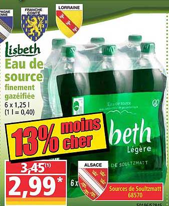 eau de source finement gazéifiée lisbeth