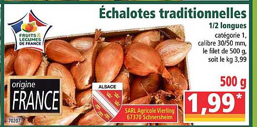 échalotes traditionnelles