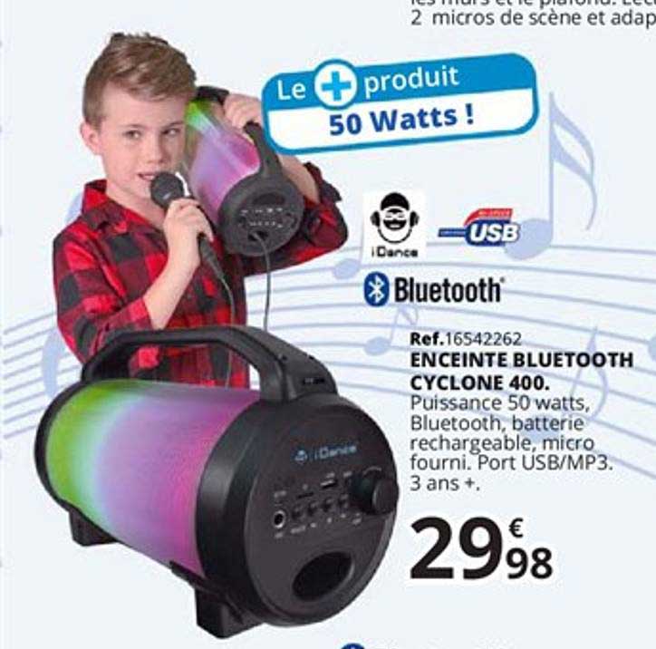 enceinte bluetooth cyclone 400