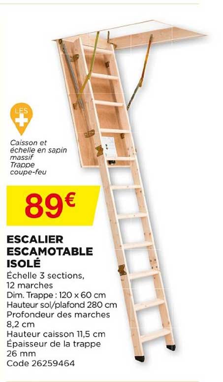 Escalier Escamotable Isolé