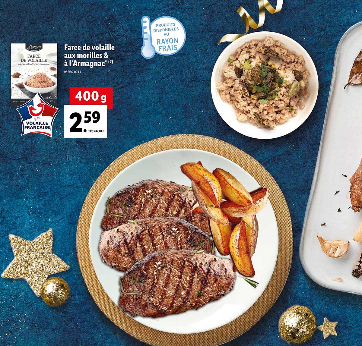 farce de volaille aux morilles & à l'armagnac