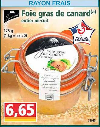 foie gras de canard entier mi-cuit gourmet