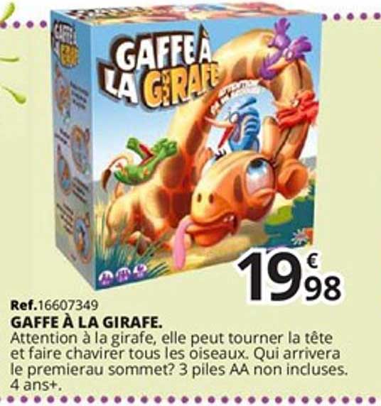 gaffe à la girafe