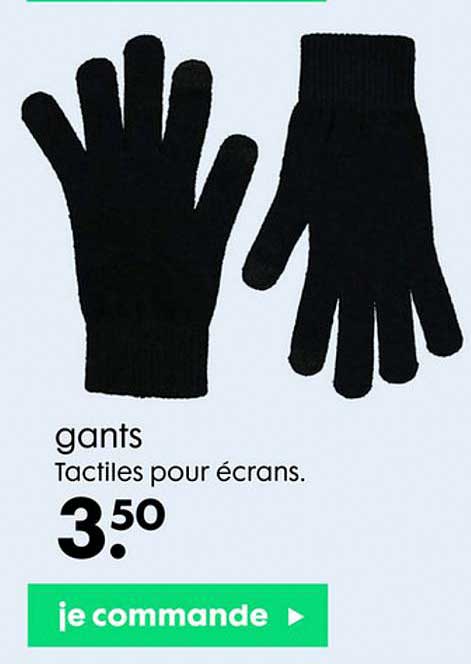 gants tactiles pour écrans