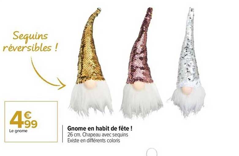 gnome en habit de fête