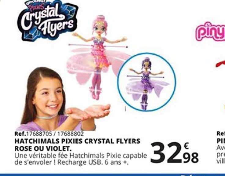 hatchimals pixies crystal flyers rose ou violet