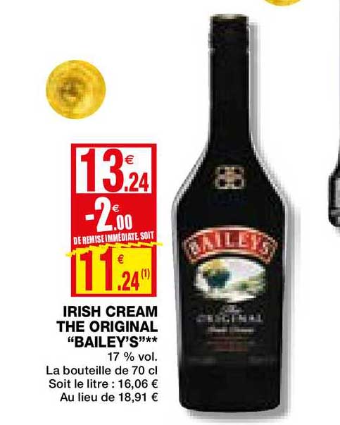 irish cream the original "bayley's"
