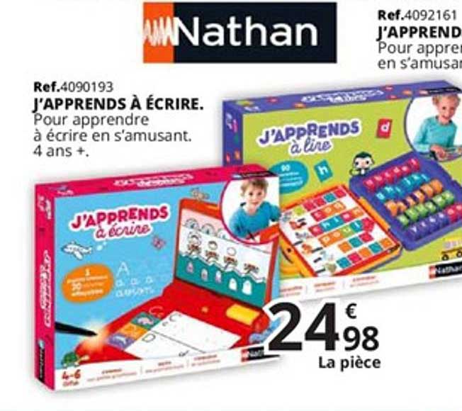j'apprends à écrire  nathan